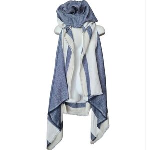 Francesca's Hooded Sleeveless Boho Vest/Cardigan Size M/L